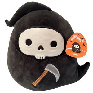 Squishmallow 12” Otto The Grim Reaper Halloween Plush Toy
